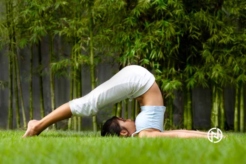 Halasana (Plough Pose) yoga asana